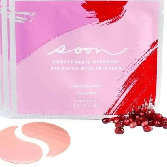 NWT SOON Skincare Pomegranate HydroGel Eye Patches - Picture 1 of 5